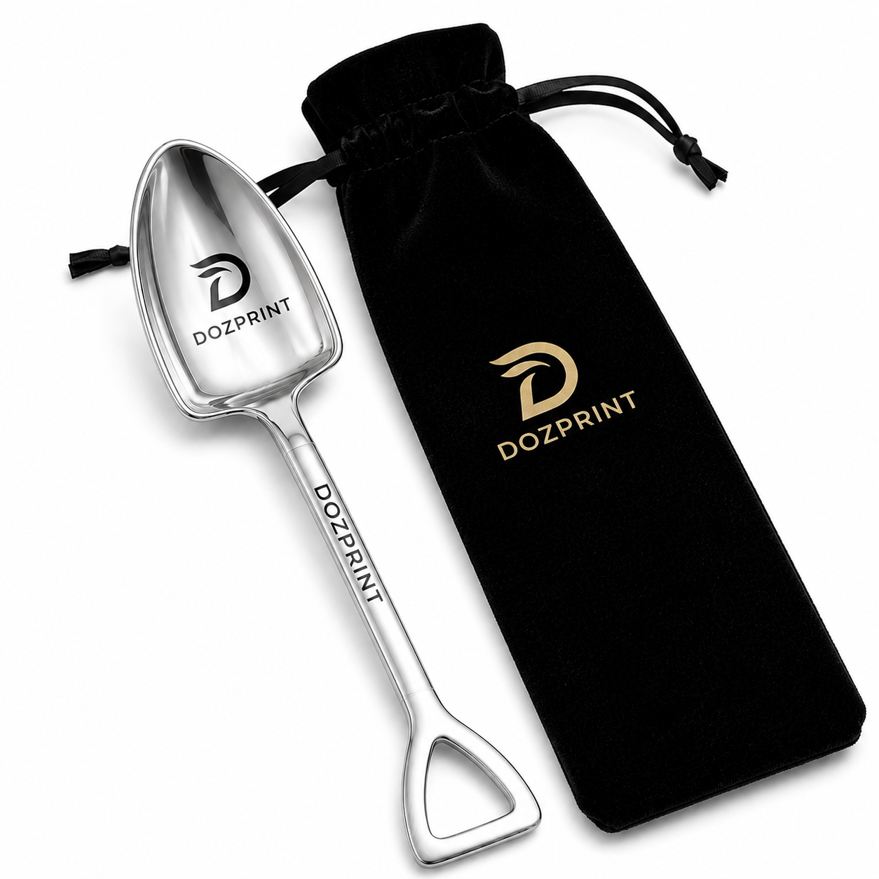 Custom Logo Ice Cream Shovel Spoon, Personalized Luxury Heavy Ice Cream Shovel Spoon