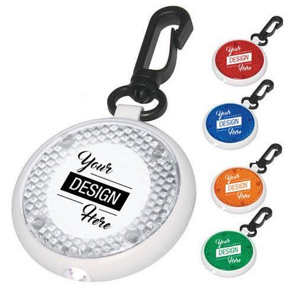 Custom Logo Dual Function Led Blinking Keychain Light