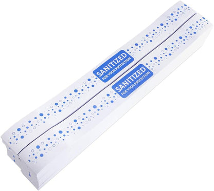 Custom Toilet Seat Bands Logo Printed Restroom Sanitized Bands For All Sizes