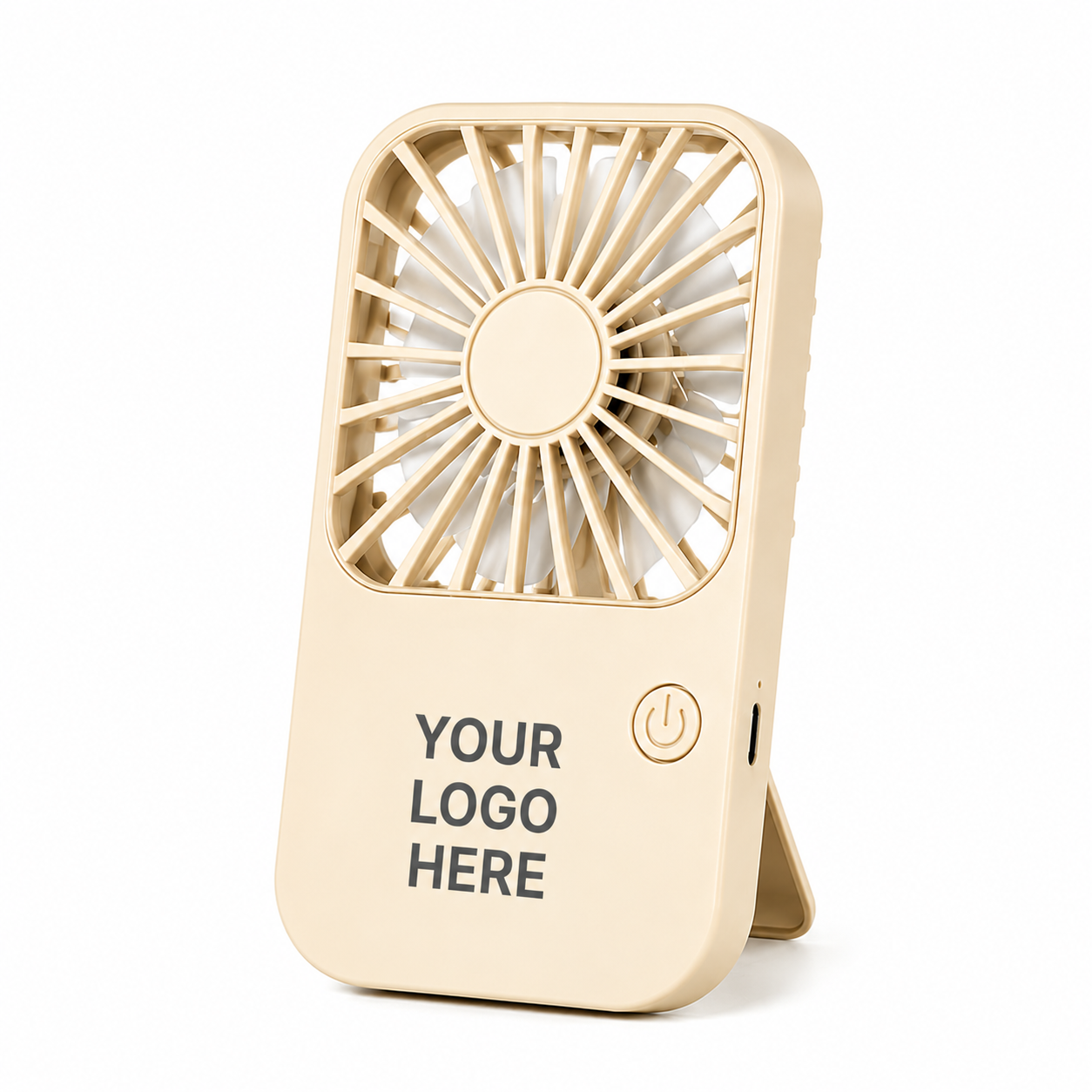 Custom Logo Rechargeable Handheld & Desktop Mini Fan