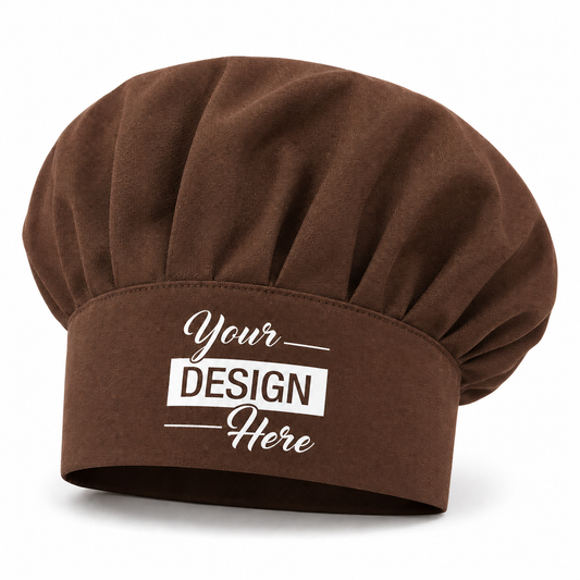 Custom Logo Chef Hats Personalized Kitchen Caps for Restaurants, Bakeries & Events