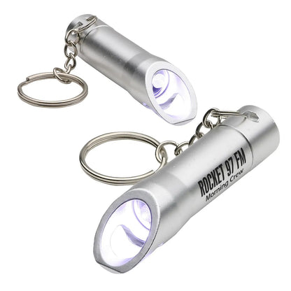 Custom Flash Light Bottle Opener Key Chain – Aluminum Flash Light Bottle Openers
