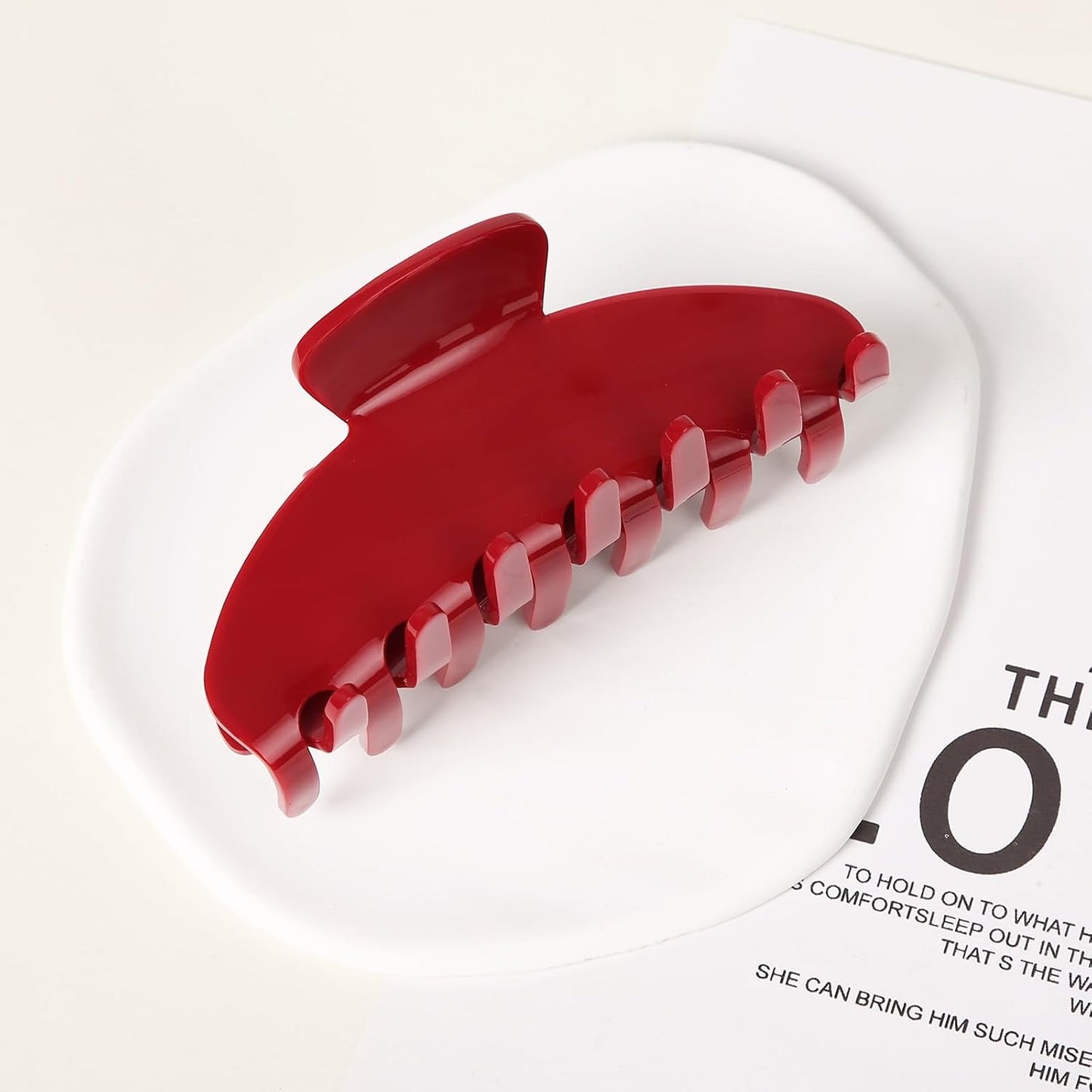 Custom Logo Hair Claw Clips, Printed Large 4-Inch Hair Claw Clip