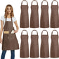 Custom Chef Aprons With 2 Front Full Body Pockets Kitchen Aprons for Men and Women