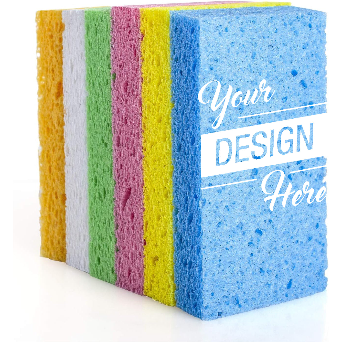 Custom Logo Kitchen Sponges for Dishes Compressed Sponges for Kitchen, Bathroom