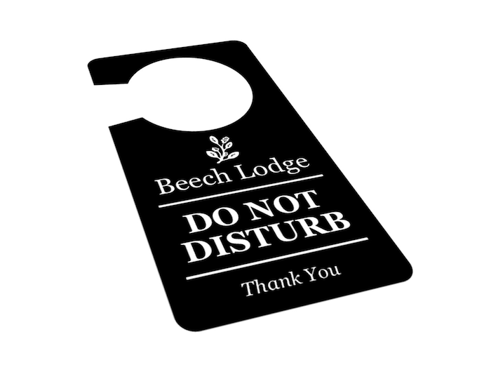 Custom Door Hangers Hotel Door Signs Custom Don't Disturb Cards