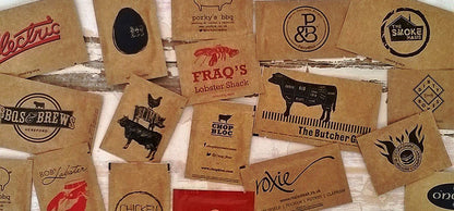 Custom Logo Kraft Wet Wipes, Promotional Kraft Wipes, Printed Freshener Towels For Restaurants, Cafes, Travel etc.