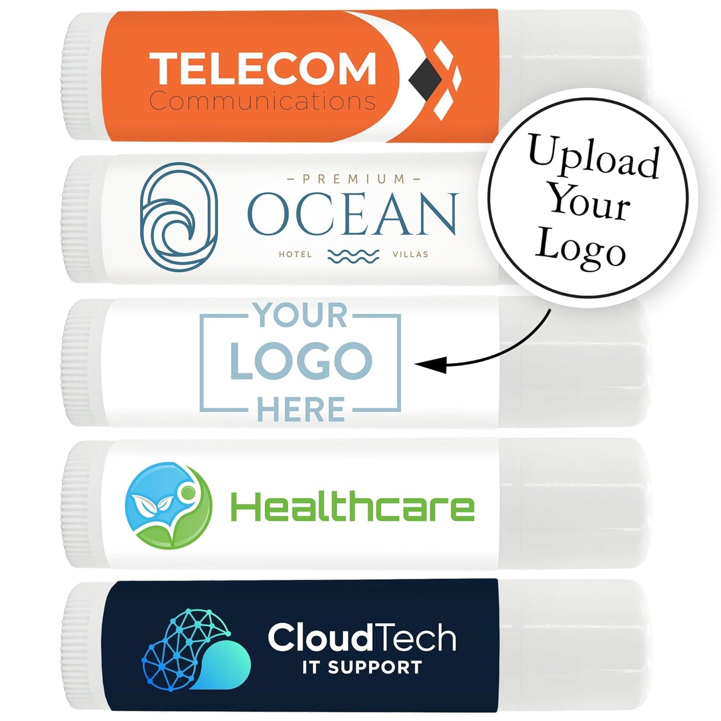 Custom Logo Imprinted Lip Balms Promotional Lip Balms With All Flavors