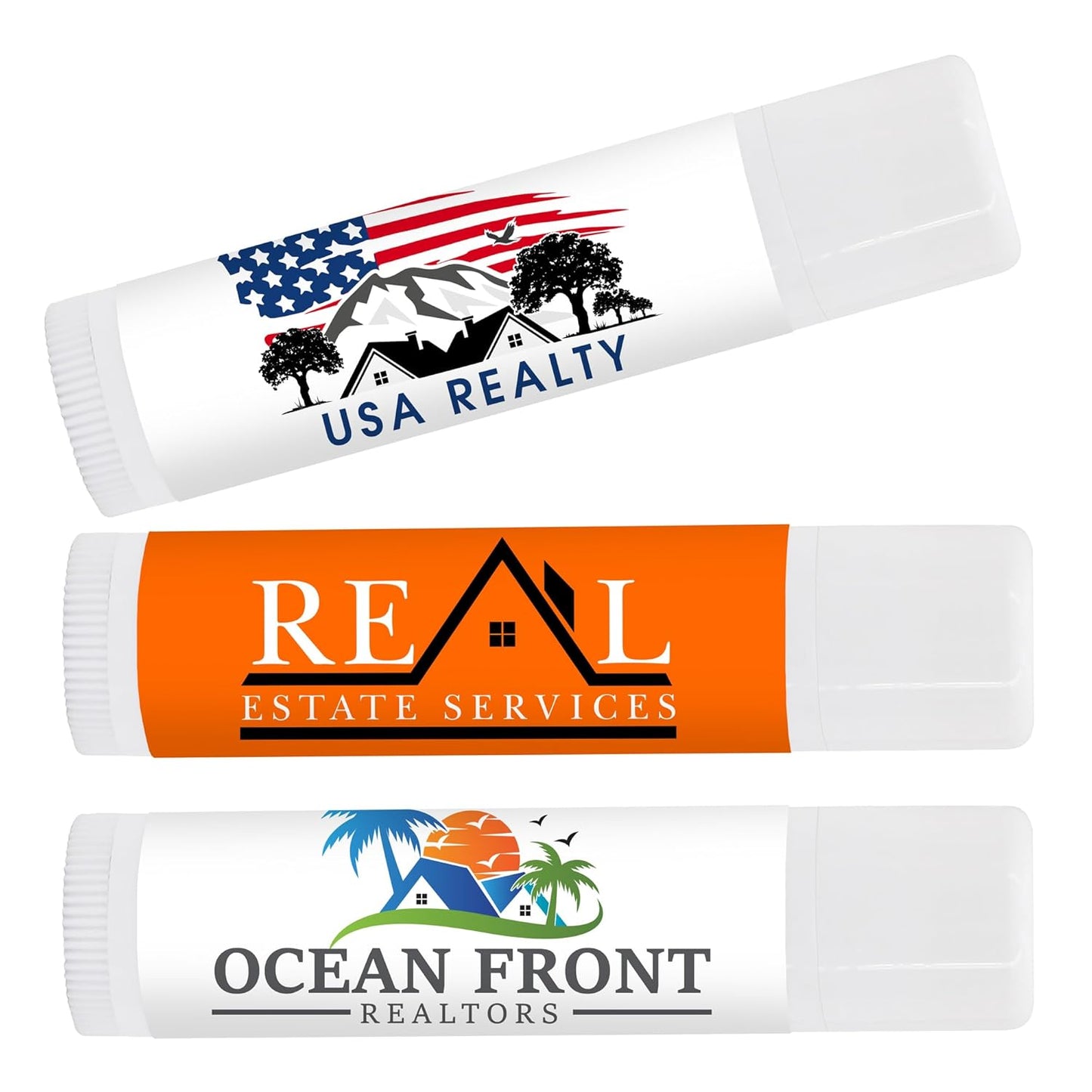 Custom Logo Imprinted Lip Balms Promotional Lip Balms With All Flavors