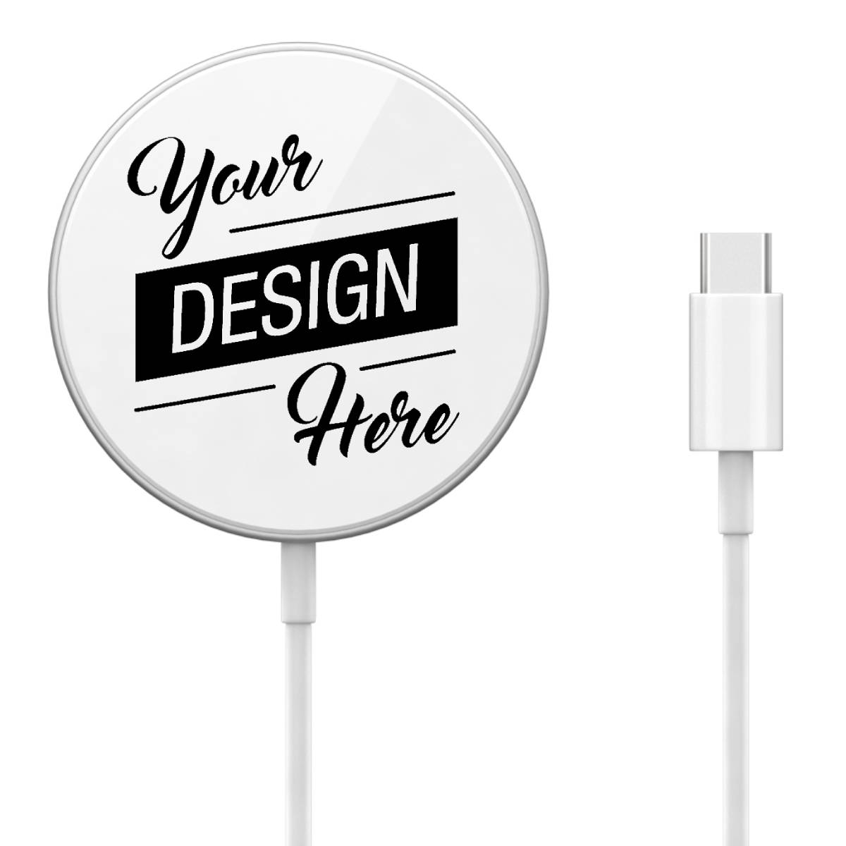 Custom Wireless Charger Logo Printed Promotional Wireless QI Charging Pad - 15W