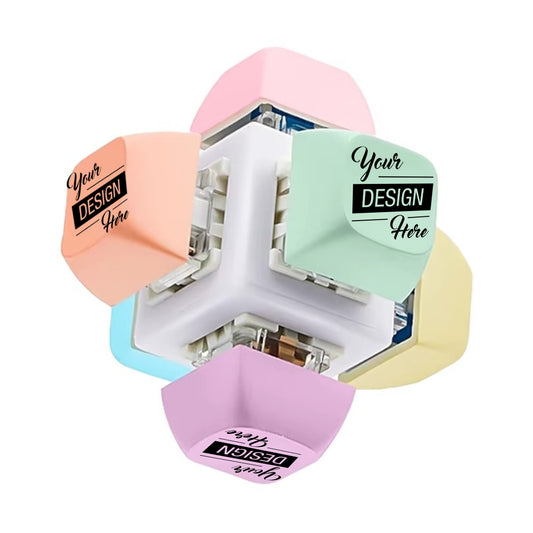 Custom Logo Keyboard Fidget Cube, Printed Keycap Fidget Cube