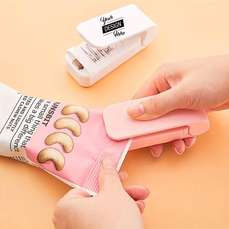 Custom Logo Mini Household Vacuum Sealing Machine: Keep Snacks Fresh & Portable For On-the-Go