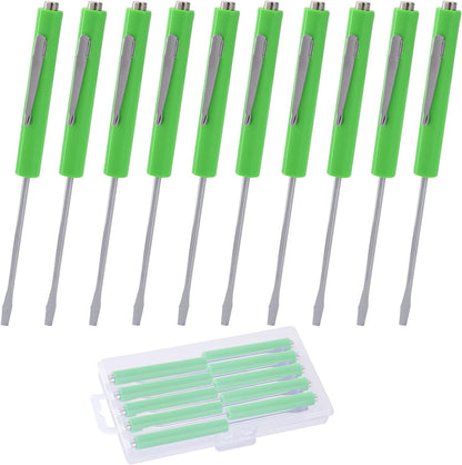 Custom Pocket Flathead Screwdrivers With Clip & Magnetic Top