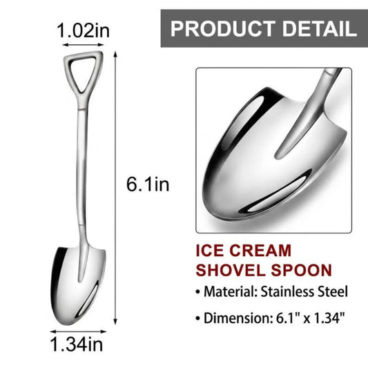 Custom Logo Ice Cream Shovel Spoon, Personalized Luxury Heavy Ice Cream Shovel Spoon