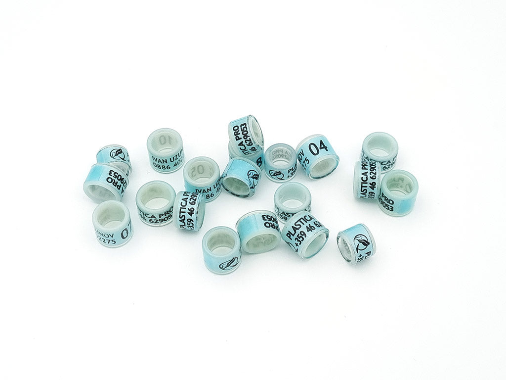 Wholesale Bulk Plastic Base Plastic Coating Leg Bands, Blank Color Bands, Racing Bands, Hatching Bands