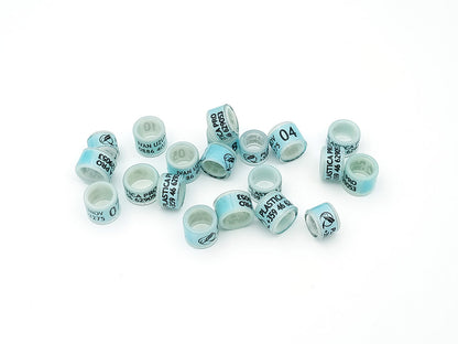 Wholesale Bulk Plastic Base Plastic Coating Leg Bands, Blank Color Bands, Racing Bands, Hatching Bands