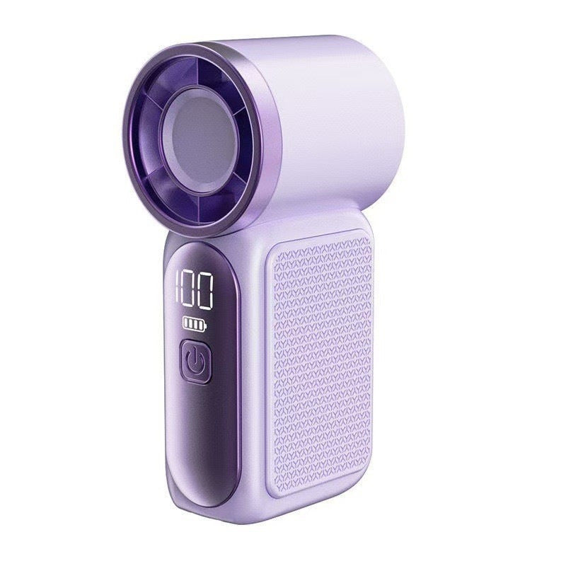 Custom Logo Portable Mini Turbo Fan with Digital Display
