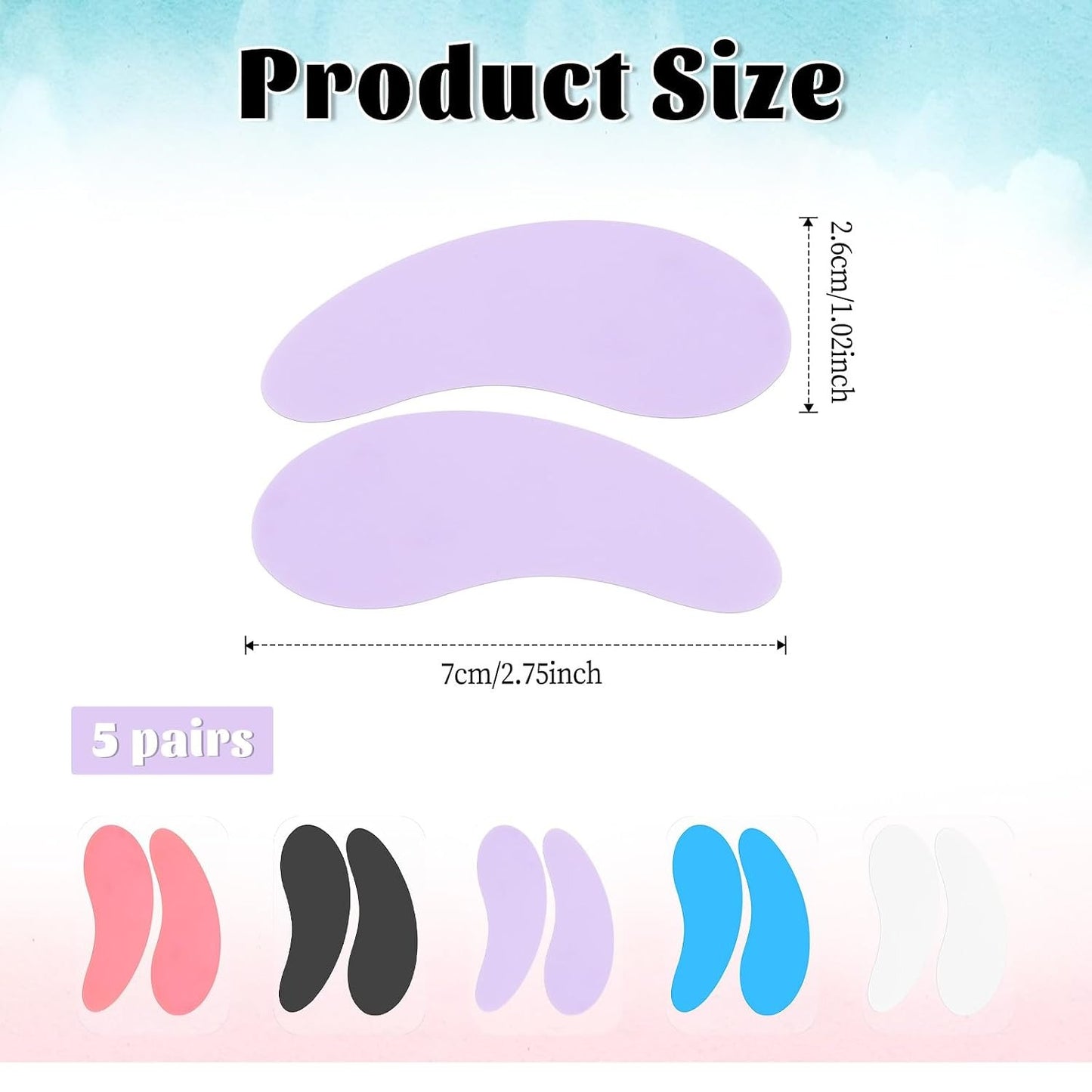 Custom Logo Reusable Silicone Eye Patches, Personalized Under Eye Patches