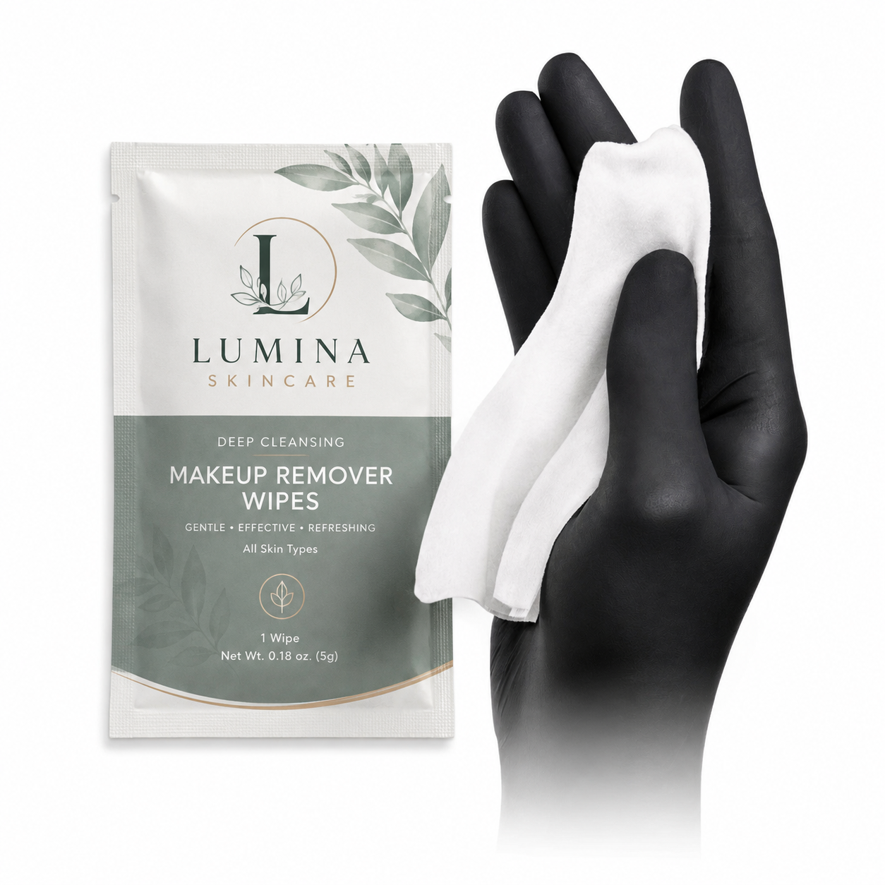 Custom Logo Makeup Remover Individual Facial Wipes for Deep Cleaning