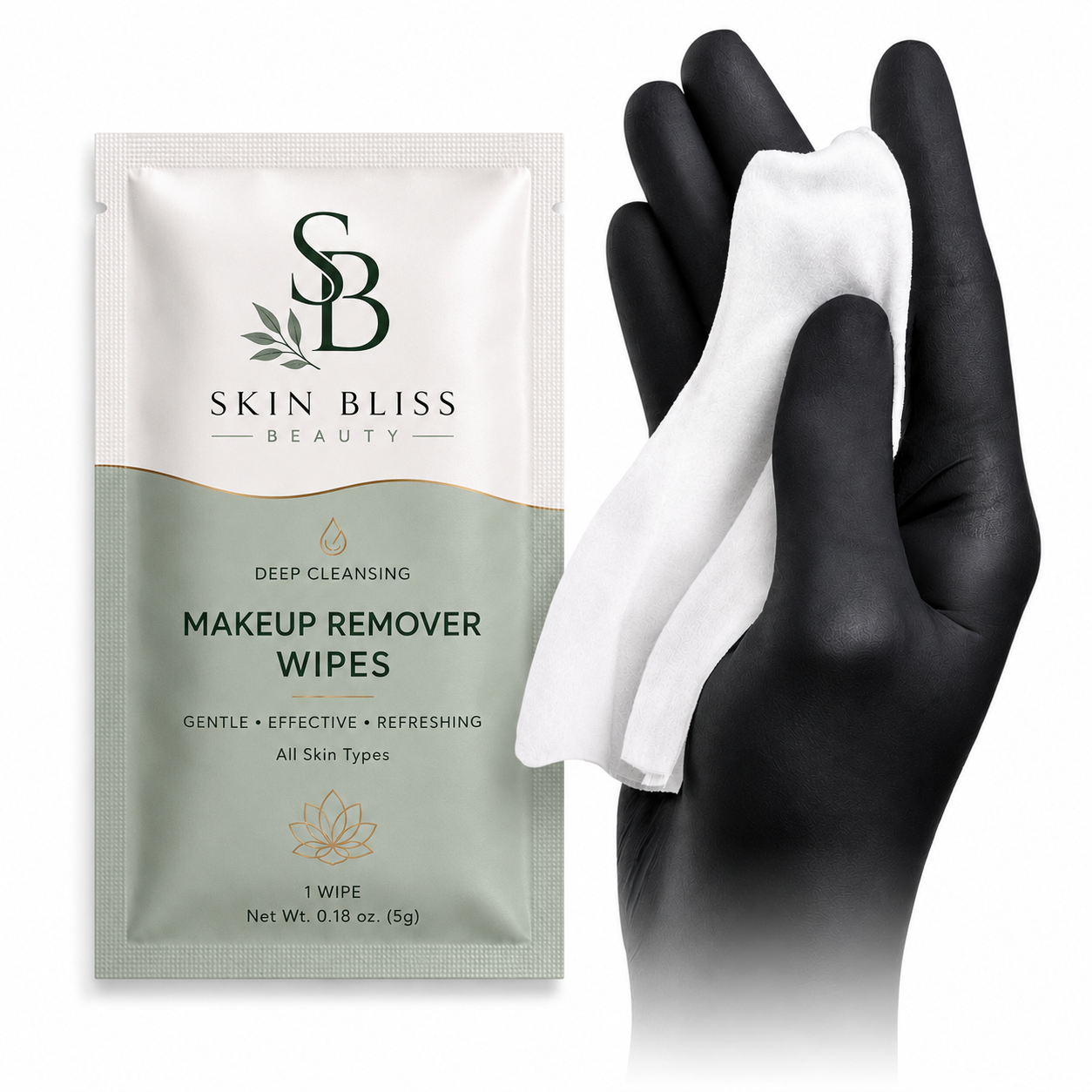 Custom Logo Makeup Remover Individual Facial Wipes for Deep Cleaning