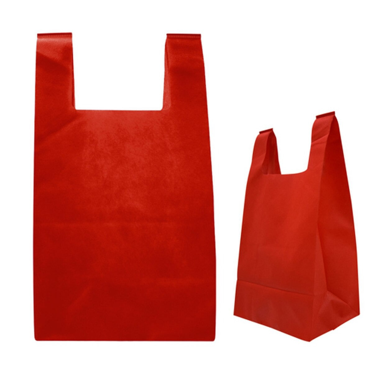 Custom Printed Reusable T-Shirt Style Non-Woven Tote Bags