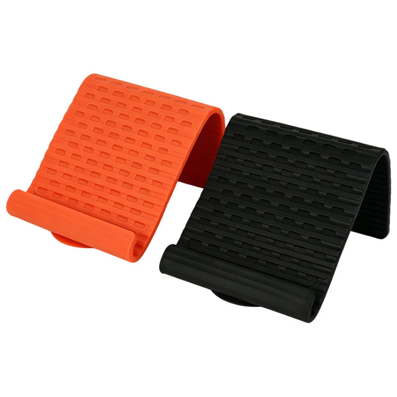 Wholesale Custom Logo Flexible Roll-Up Silicone Phone Holder Stand