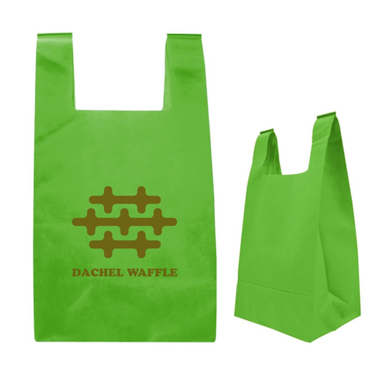 Custom Printed Reusable T-Shirt Style Non-Woven Tote Bags