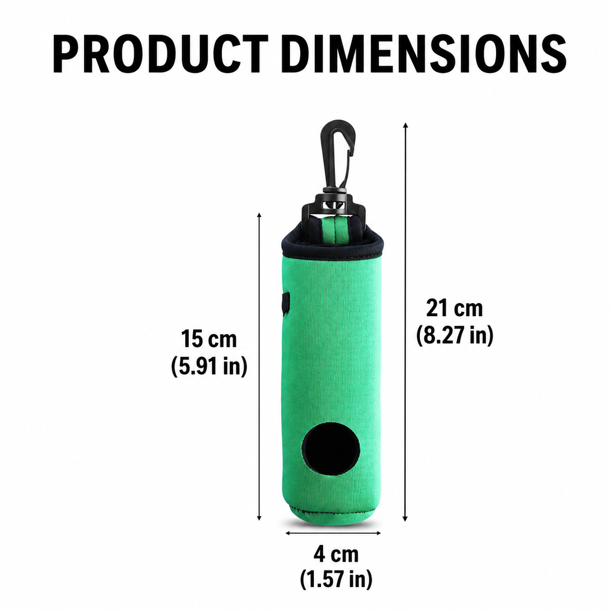 Custom Logo Golf Ball Holder Pouch with Clip & Tee Holder
