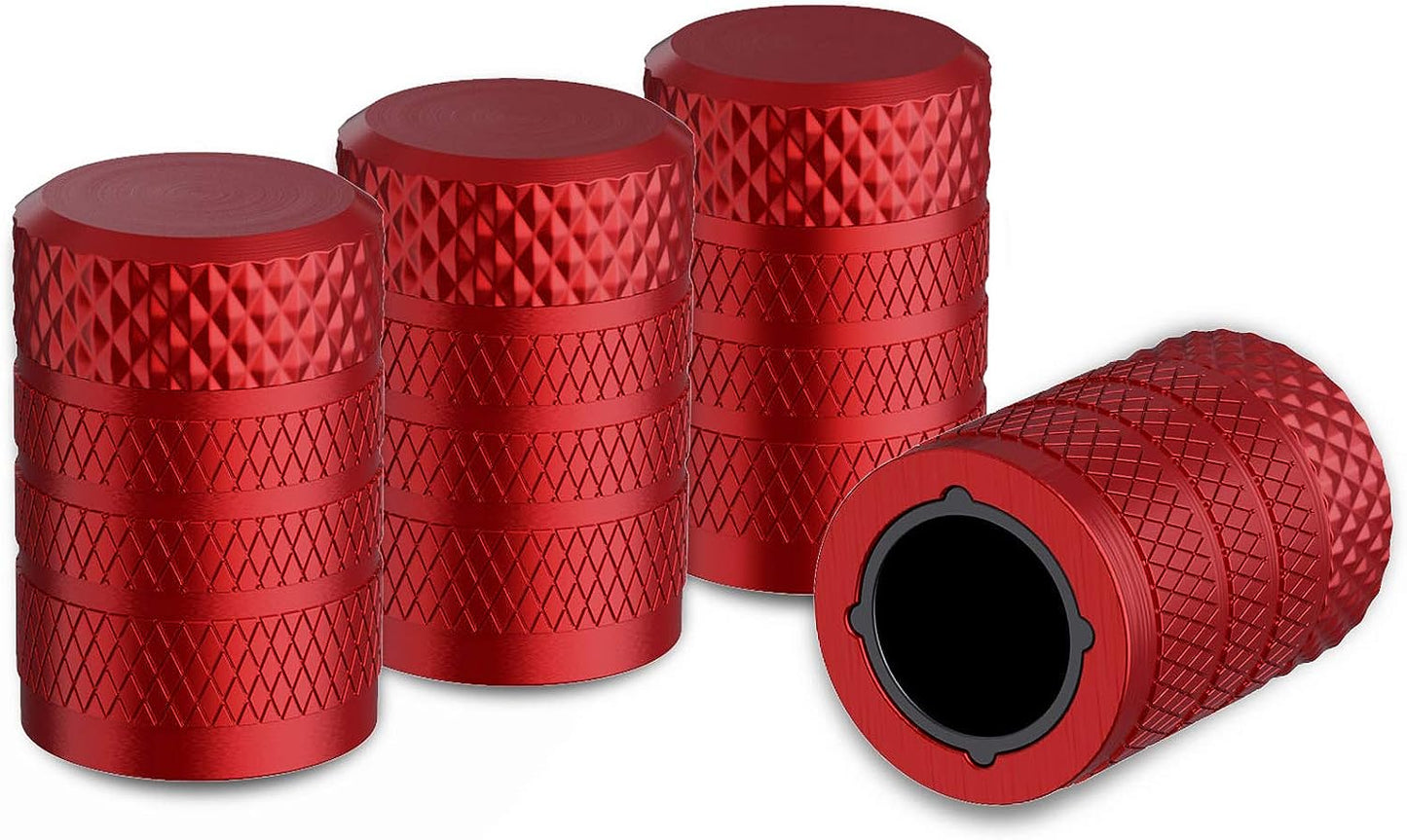 Wholesale Aluminum Tire Valve Cap Set, Corrosion Resistant, Universal Stem Covers for Cars, Motorcycles and Bikes - 4 pcs/Pack