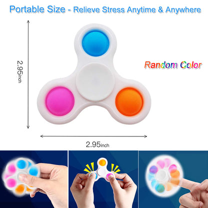 Logo Pop Fidget Spinners, Printed Pop It Fidget Spinner Classic Style With Your Logo - HOT!