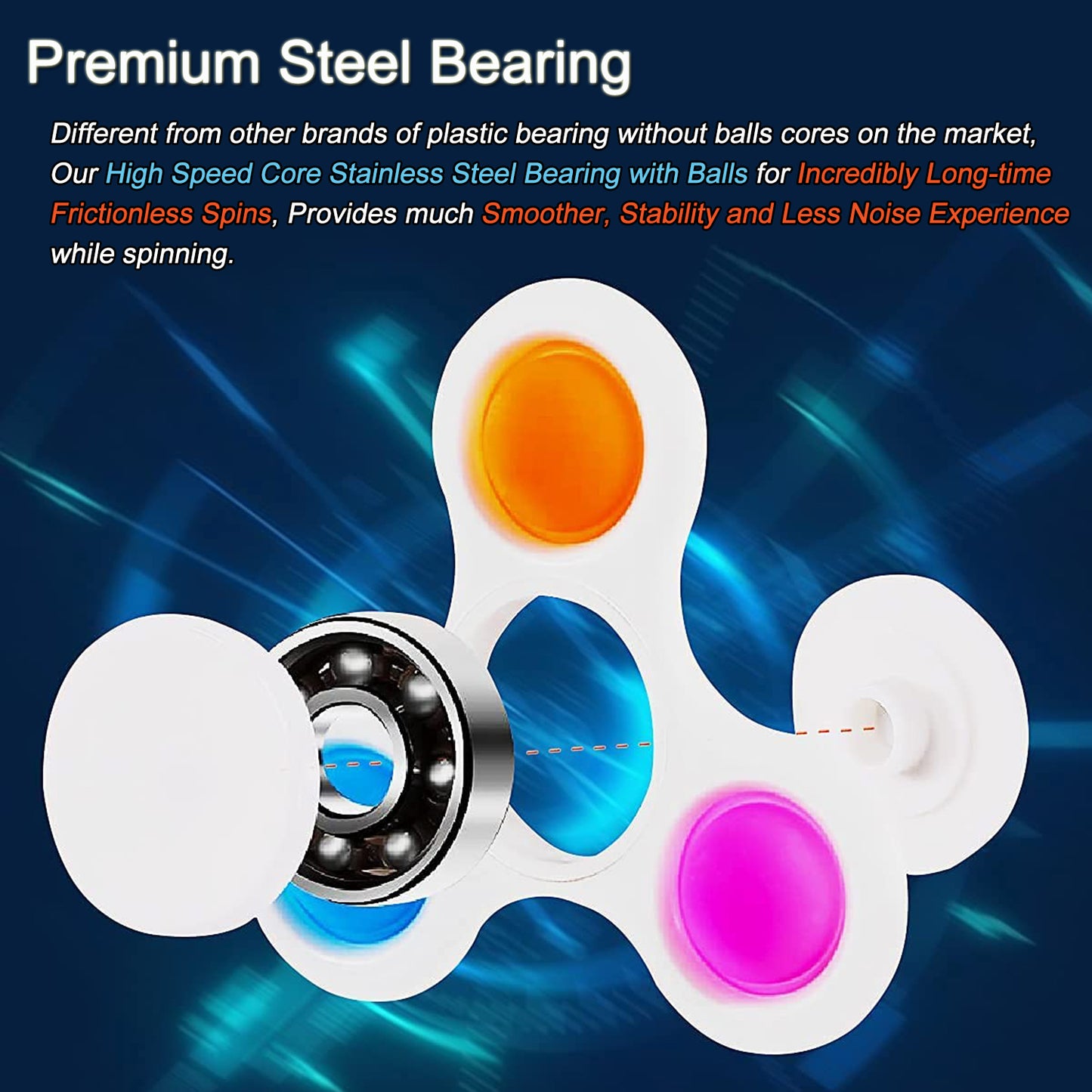 Logo Pop Fidget Spinners, Printed Pop It Fidget Spinner Classic Style With Your Logo - HOT!