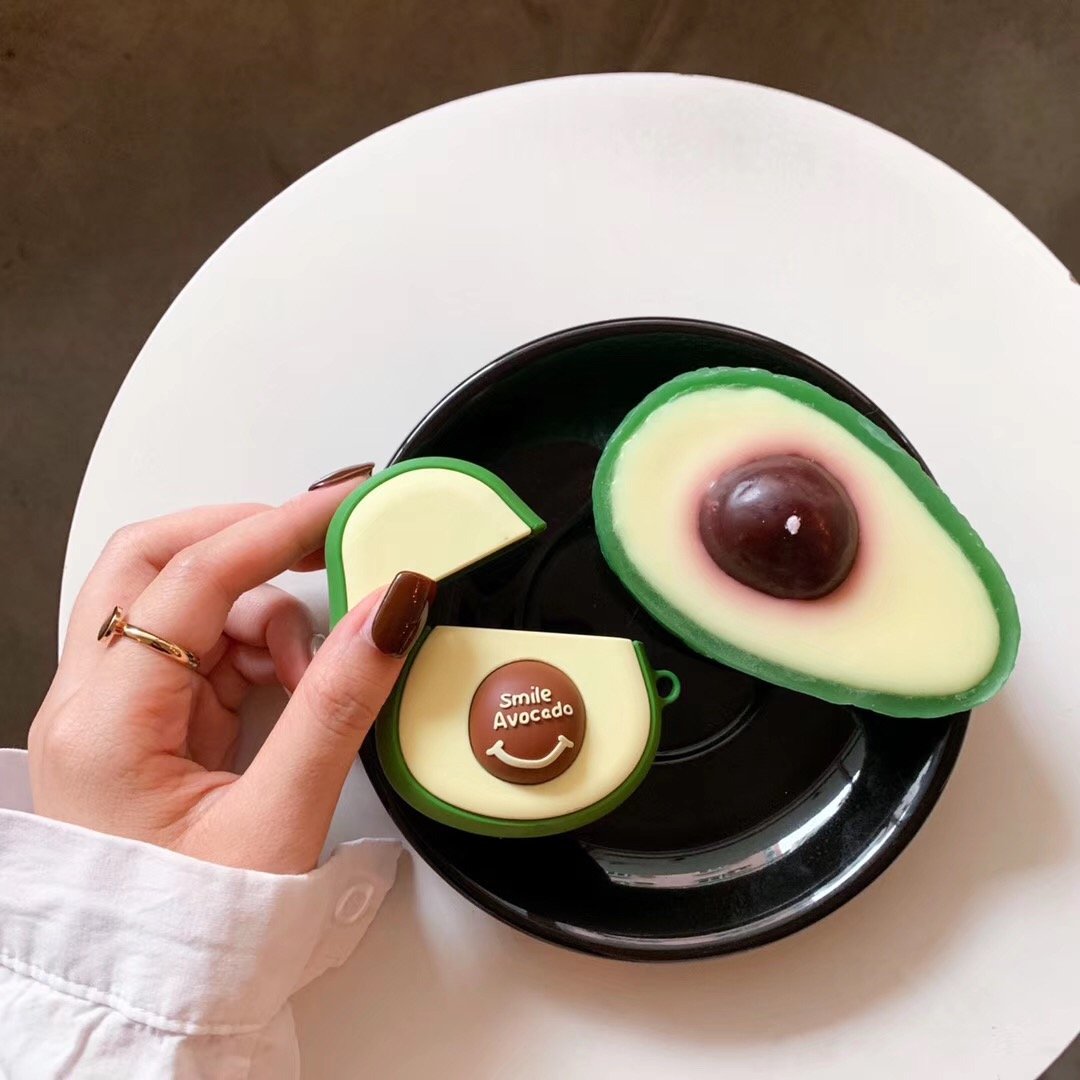 Wholesale Airpod Cover Avocado Smile Shape Case