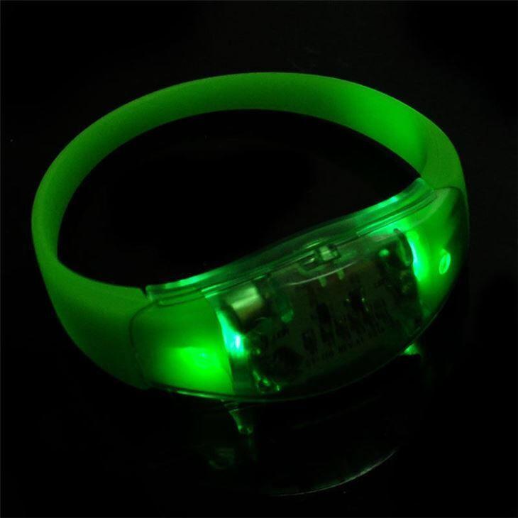 Promotional Custom Logo LED Sound Activated Light Up Wristbands