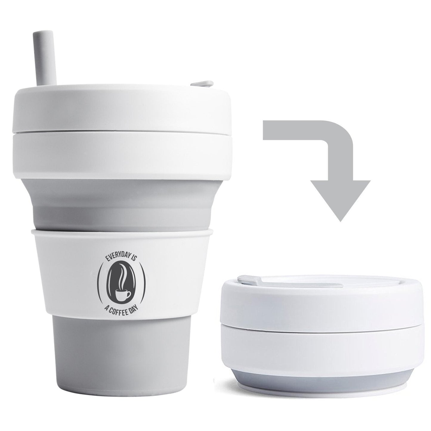 Custom Logo Collapsible Cups, Promotional Reusable Foldable Cups With Your Logo