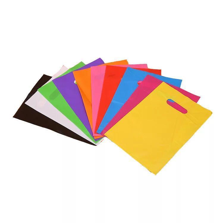 Custom Full Color Imprint Die Cut Plastic Bags