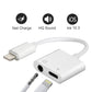 Bulk 2 in 1 Aux Headphone Jack Audio & Charge Cable Adapter