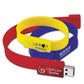 Custom Logo Silicone Wristband Slap Band Bracelet Pendrive USB Stick Flash Drives