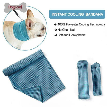 Wholesale Instant Cooling Pet Bandana-Dog Scarf Summer Cooling Towel Wrap Dog Collar for Bulldog Puppy Cats etc