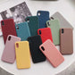 Bulk Solid Candy Color Shockproof Protective Phone Cases for All IPhone Models