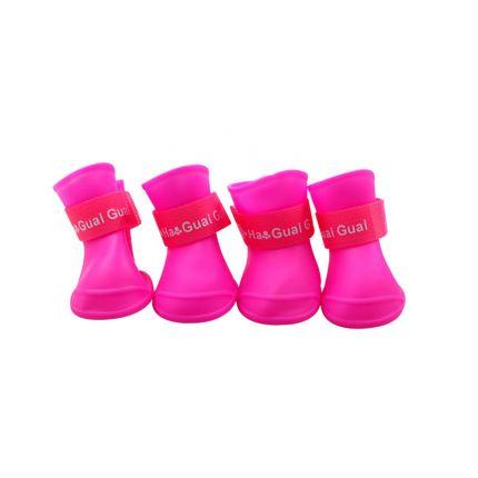 Wholesale Dog Candy Shoes Waterproof Booties Rubber Shoes Pet Rain Shoes - All Color