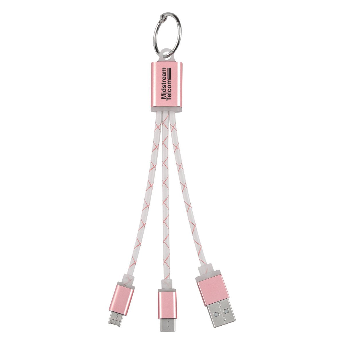 Custom Logo 3-in-1 Charging Buddy Carabiner