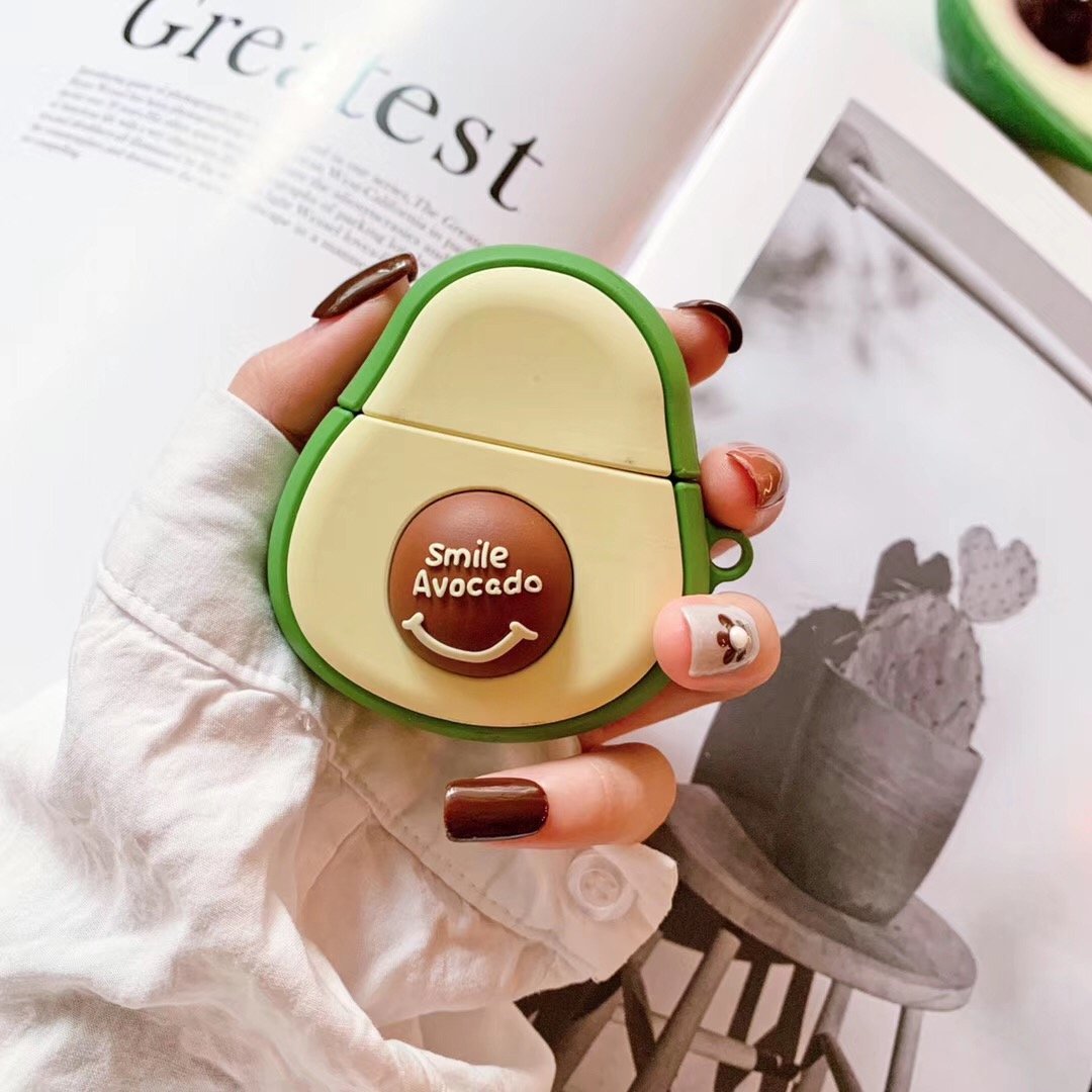 Wholesale Airpod Cover Avocado Smile Shape Case