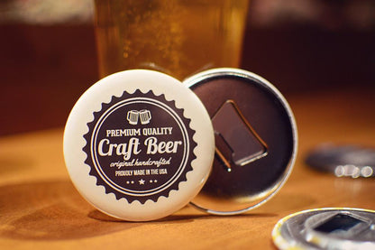 Custom Round Bottle Opener Magnet Button For Promoting Your Business, Organization Or Events