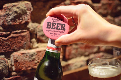 Custom Round Bottle Opener Magnet Button For Promoting Your Business, Organization Or Events