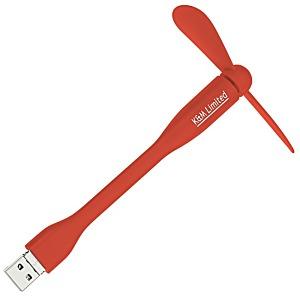 Custom Logo Mini Portable USB Fan with Duo Connector