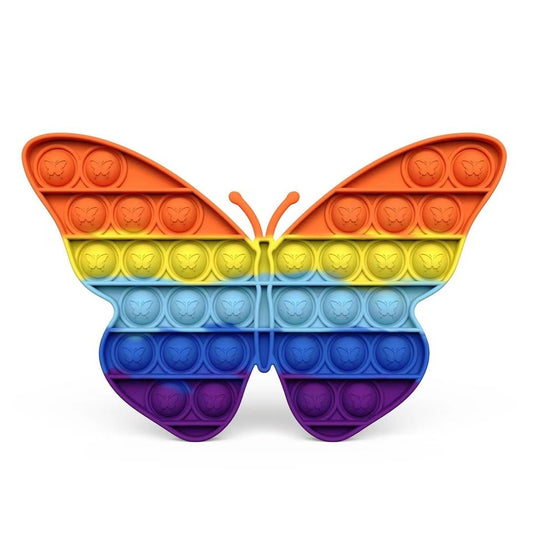 Wholesale Rainbow Butterfly Pop It Bubble Sensory Fidget Toys For Kids Adults