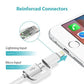 Bulk Quality 2-in-1 iPhone and Android Charging Cable, Durable USB Data Sync and Charging Cable