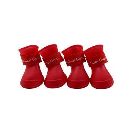 Wholesale Dog Candy Shoes Waterproof Booties Rubber Shoes Pet Rain Shoes - All Color