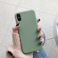 Bulk Solid Candy Color Shockproof Protective Phone Cases for All IPhone Models