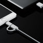 Bulk Quality 2-in-1 iPhone and Android Charging Cable, Durable USB Data Sync and Charging Cable